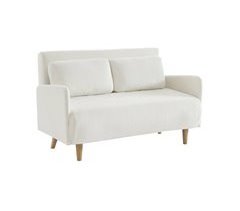 Sofá-cama de bombazina escandinavo de 2 lugares - Panam - pernas