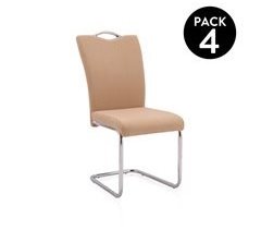  Conjunto de 4 cadeiras de jantar Dana