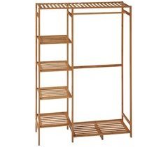 Suporte para Cabides Bambu HOMCOM, casa - móveis de armazenamento