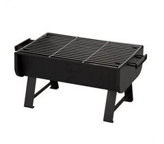 Aktive Churrasqueira portátil a carvão em aço com pegas laterais