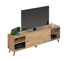Mesa de TV Kamet com 2 portas de correr industriais