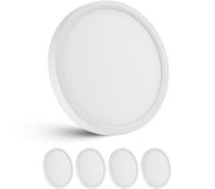 Plafón LED Pack 4 Lâmpada de Techo Redondo 4000K