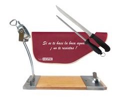 Porta-presunto Luxe com conjunto de faca, cadeira e estojo