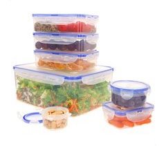 Max Home Pack 7 recipientes de plástico herméticos de 0,1 a 5L
