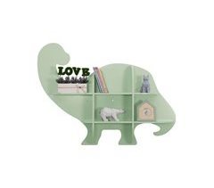 Prateleira de parede dinossauro 5 espaços de armazenamento - L 108