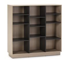  Estante Vigo 110x110 cm, Estante de escritório, Cor Carvalho/Cinza, 110 x 33 x 110cm, 110 x 33 x 110cm 110