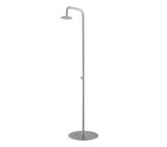 Sined SIMIUS Chuveiro de água fria apenas em aço inoxidável H 230 cm, aço inoxidável acetinado