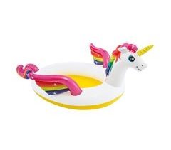 Piscina insuflável intex unicórnio & pulverizador