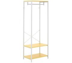 Suporte para Cabide Aço, Melamina de madeira HOMCOM