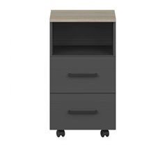 Cômoda Nibis Office com 2 gavetas e 1 furo