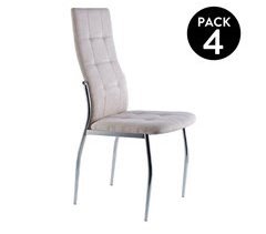Conjunto de 4 cadeiras de jantar Diana