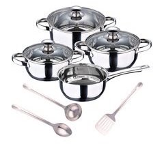 7 peças Bateria de cozinha em + conjunto 3pcs utensílios de cozinha