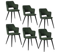 MEUBLES COSY Cadeiras De Jantar Modernas Ergonómicas 6 Peças