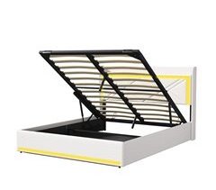Cama, USB, Tipo C, Estrutura de cama funcional, Cama de casal 145x210