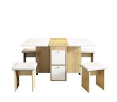Conjunto de mesas e cadeiras de jantar