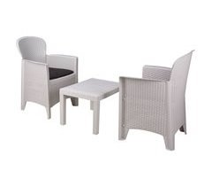 WELL HOME - Conjunto de mesa de jardim 'Akita' + 2 cadeiras