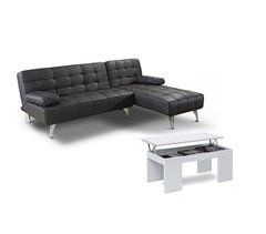 Oferta: Sofá-cama XS Chaise Longue + Mesa de Centro Elevatória