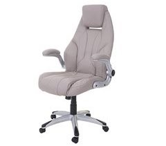 Cadeira de escritório com rodízios em material ergonômico sintético