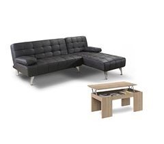 Oferta: Sofá-cama XS Chaise Longue + Mesa de Centro Elevatória