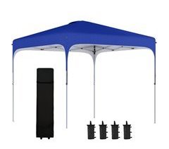 Tenda Dobrável Aço e Tecido Oxford Outsunny 253x253