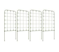 Conjunto de 4 Treliças de Jardim Aço revestido com PE Outsunny