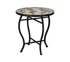Mesa Well Home Bistro com desenho em mosaico