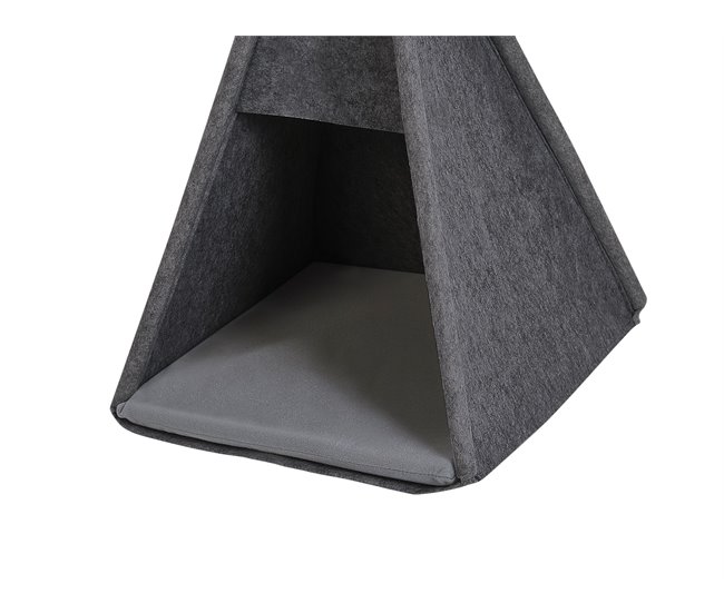 Beliani Cama para mascotas ULUBEY Cinza Escuro
