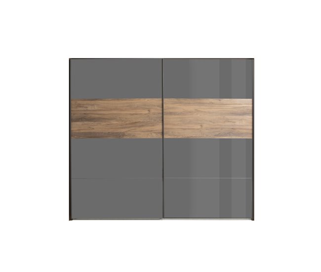 Roupeiro INFINITO portas deslizantes 250x220cm cinza Cinza