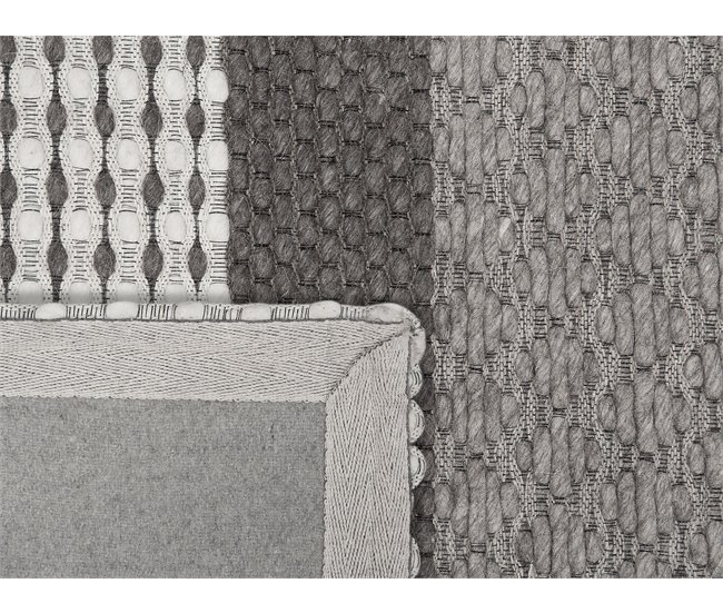 Beliani Pelos curtos AKKAYA 160x230 Cinza Escuro