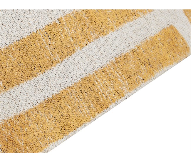 Beliani Entrelaçado KATRA 200x300 Amarelo