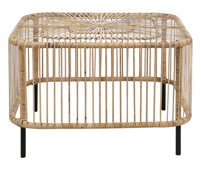 Beliani Conjunto lounge Rattan/vime MARATEA/CESENATICO Natural