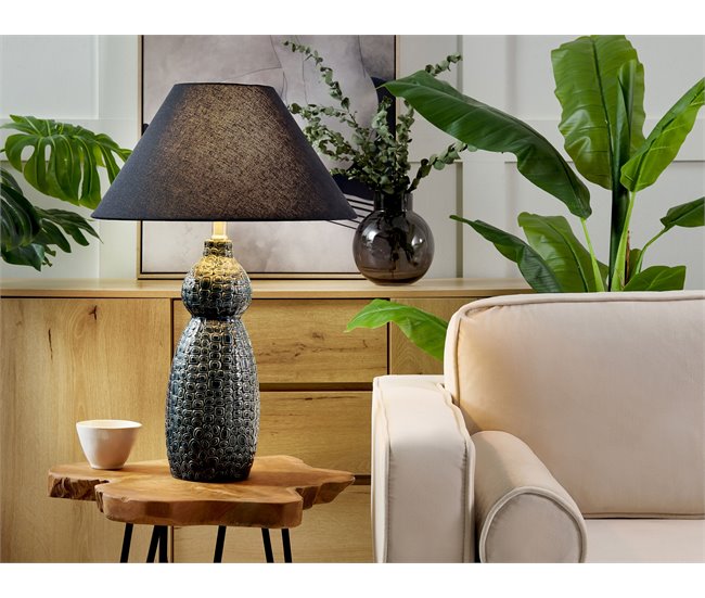 Beliani Candeeiro de mesa MATINA Azul