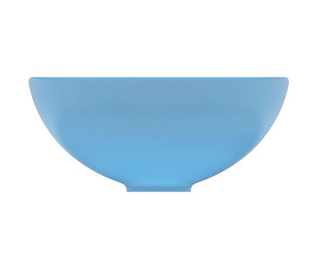Lavatório - Lavabo - Pia de banheiro redondo Azul Claro