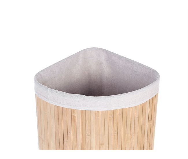 Beliani Cesto de roupa MATARA Castanho
