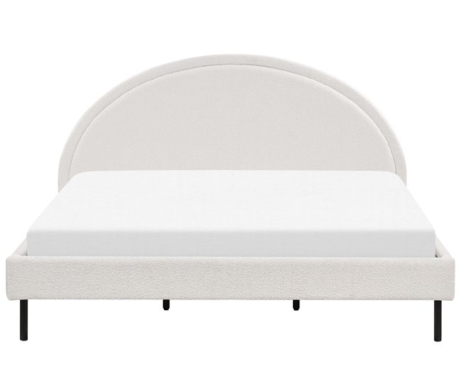 Beliani Cama Bouclé MARGUT 192x214 Bege