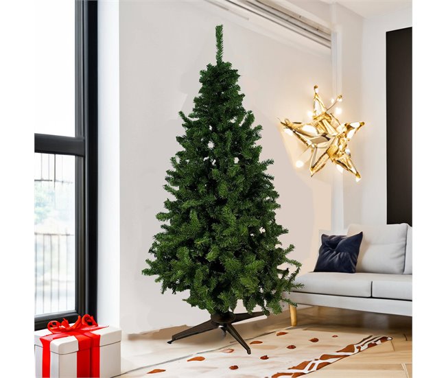 Árvore de Natal de efeitos reais Verde/ Cinza