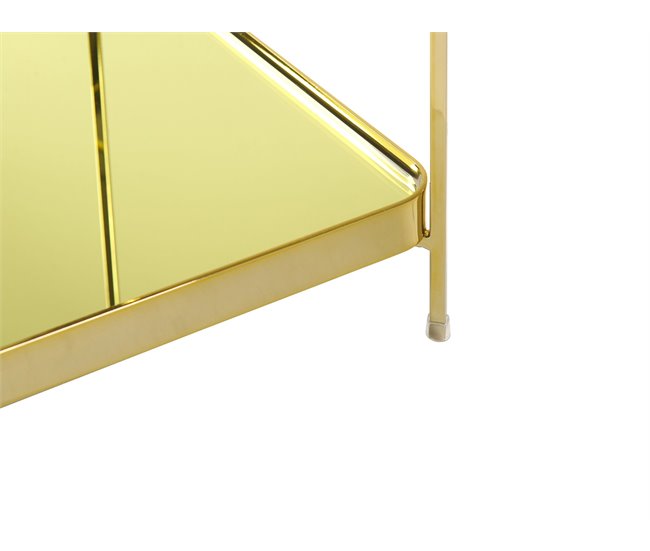 Beliani Mesa de apoio ALSEA 41x41 Dourado