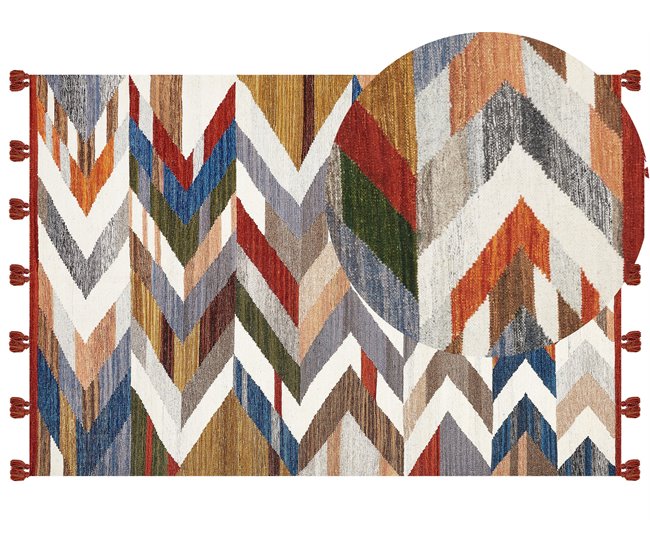 Beliani Kilim KANAKERAVAN 160x230 Multicor