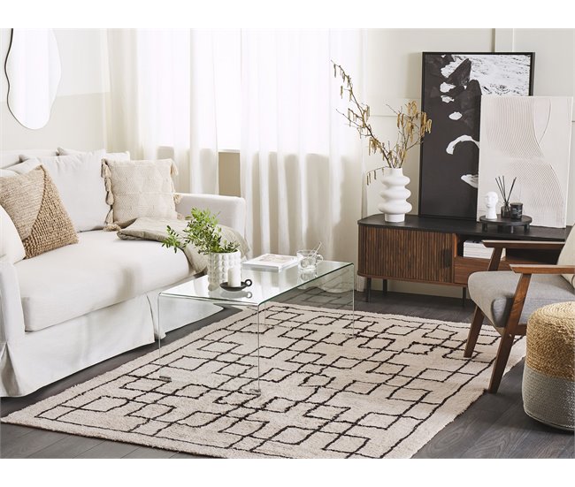 Beliani Pelos curtos TURHAL 160x230 Bege