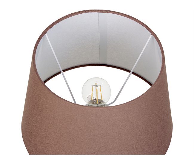 Beliani Candeeiro de mesa ARCOS Branco/ Bege