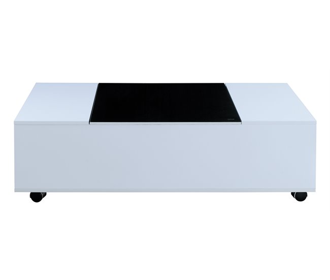 Mesa de centro elevável branco SAM Branco/ Preto