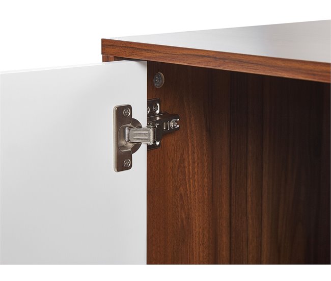 Beliani Mesa de TV NUEVA 150 Castanho