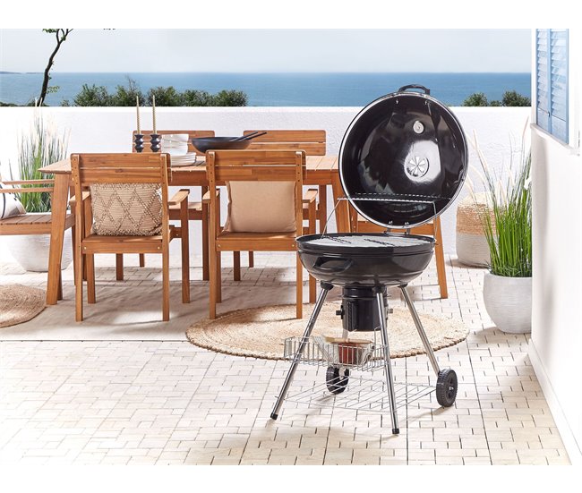 Beliani Barbacoa de carbón MARAPI Preto