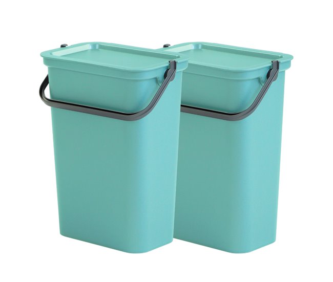 Recipientes para reciclagem Branco