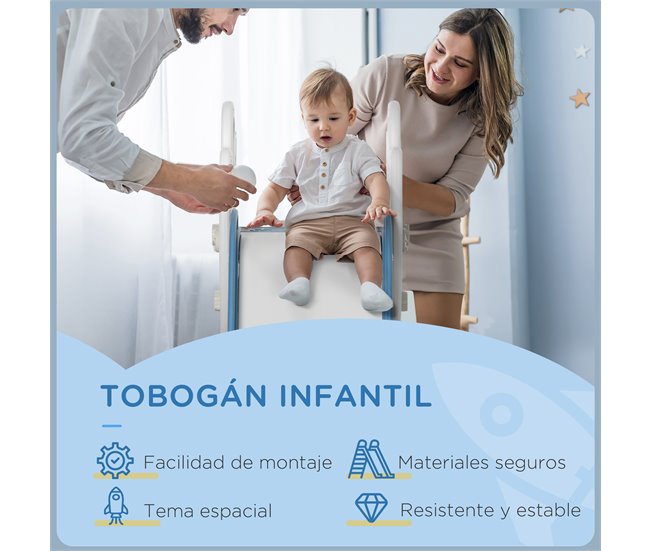 Escorregador para Crianças PE, PP AIYAPLAY Azul