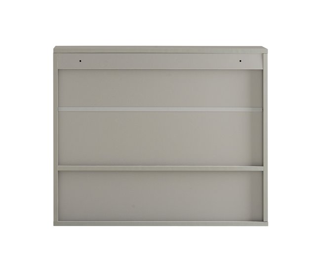 Armário de parede espelhado com 2 portas BZR134-NG SoBuy Cinza
