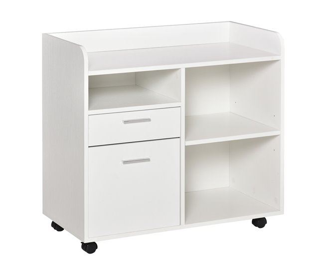 Armario para Impresora Melamina Vinsetto 80 Branco