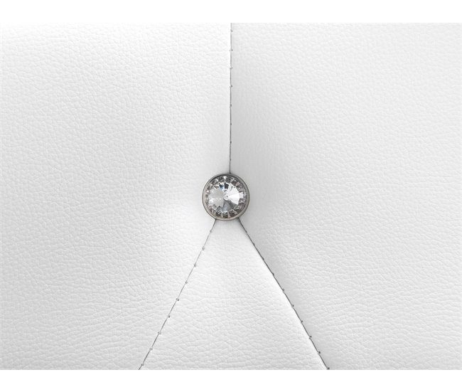 Beliani Cama com estrado Pele sintética METZ 215x189 Branco