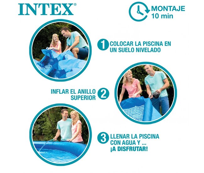 Piscina insuflável INTEX Easy Set com sistema de filtragem Azul
