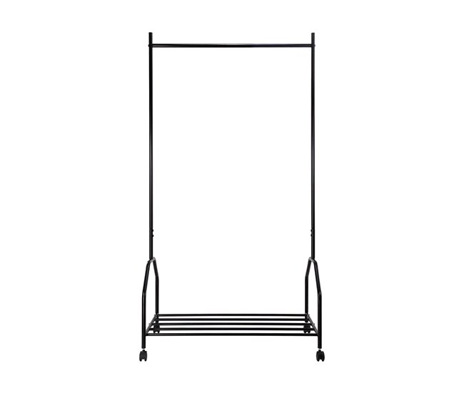 Cabide de roupa SPACE metal 158x85x45cm Preto
